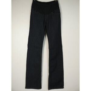 James Jeans Maternity Dry Aged Denim Dark Wash Under Belly Bootcut 27 NEW J432
